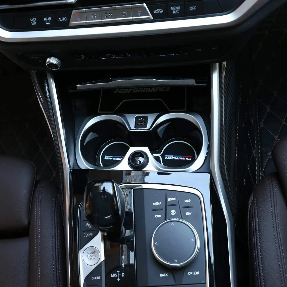 

Матовый подстаканник из АБС-пластика для BMW G20 G28 325i 3 серии 2019 2020 декоративная рамка отделка