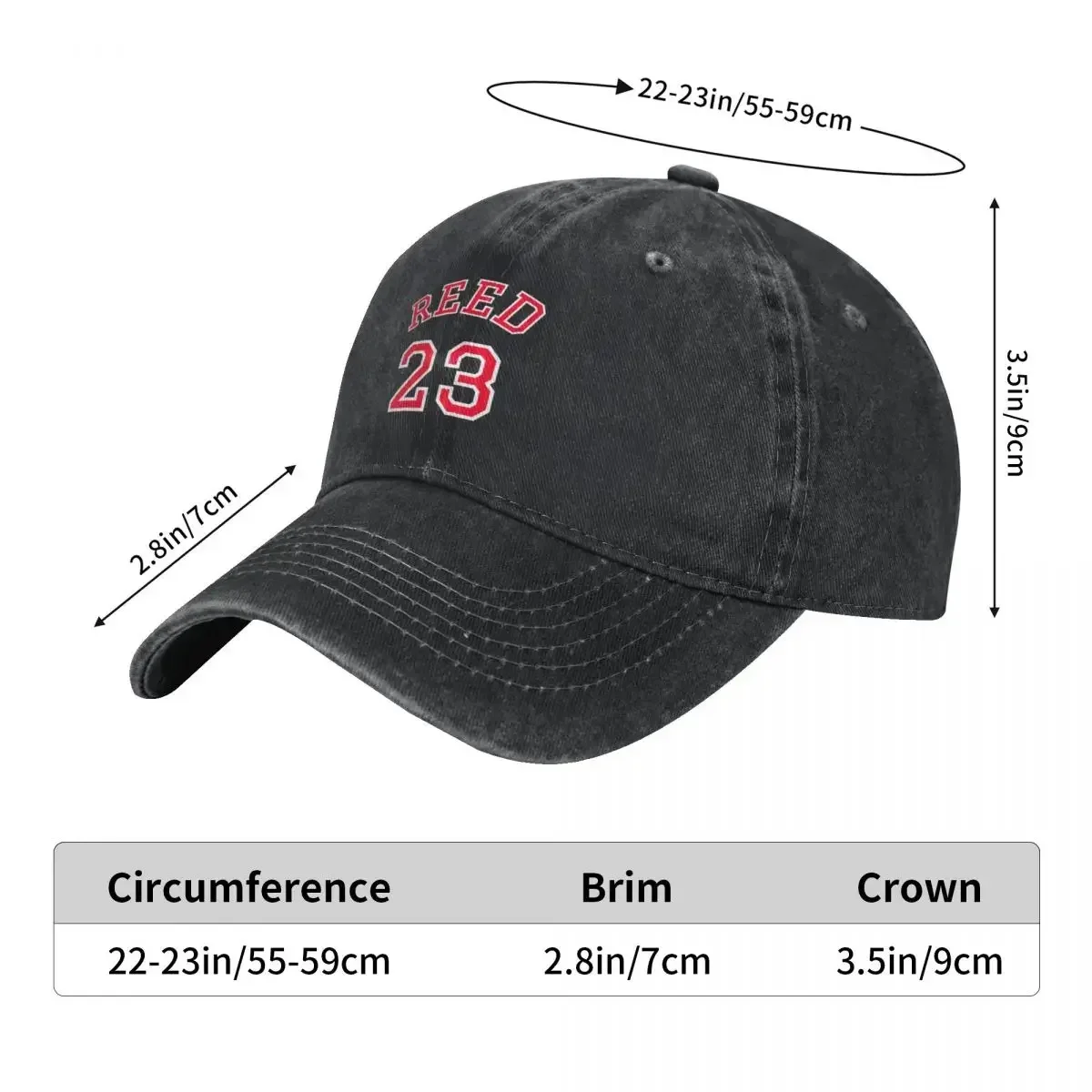 Бейсболка Reed Jersey 23, роскошные кепки, тактическая кепка, шляпа от солнца, бейсболка для мужчин и женщин (art.: 3920db2d317d7) - 3920db2d317d7