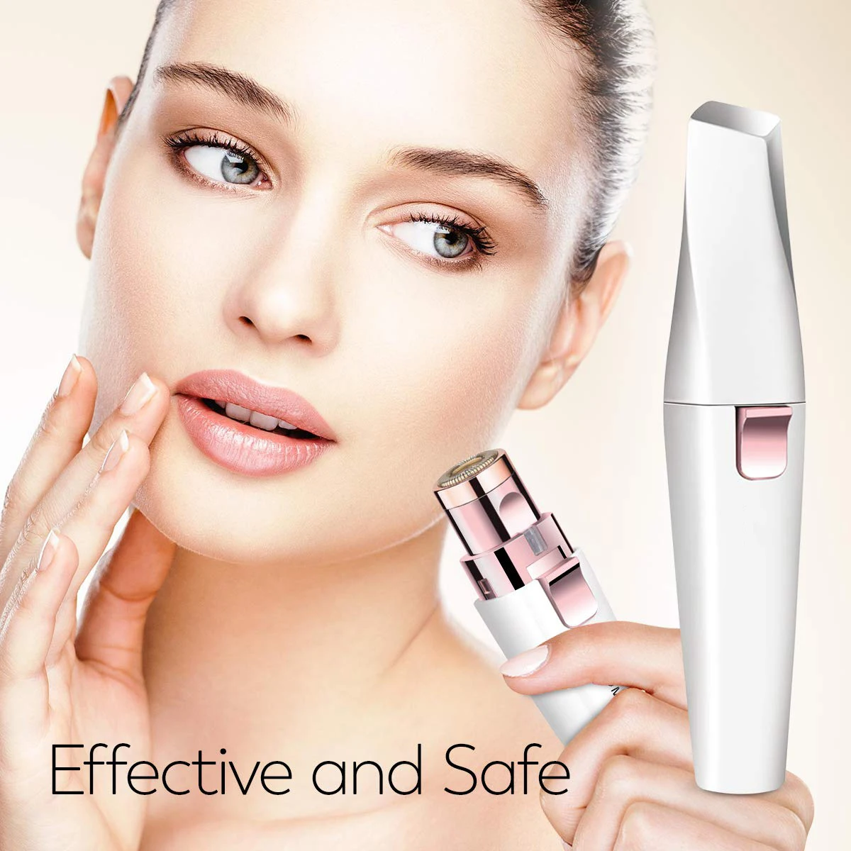 Триммер для бровей 2 в 1 USB перезаряжаемое средство удаления волос на лице женщин и