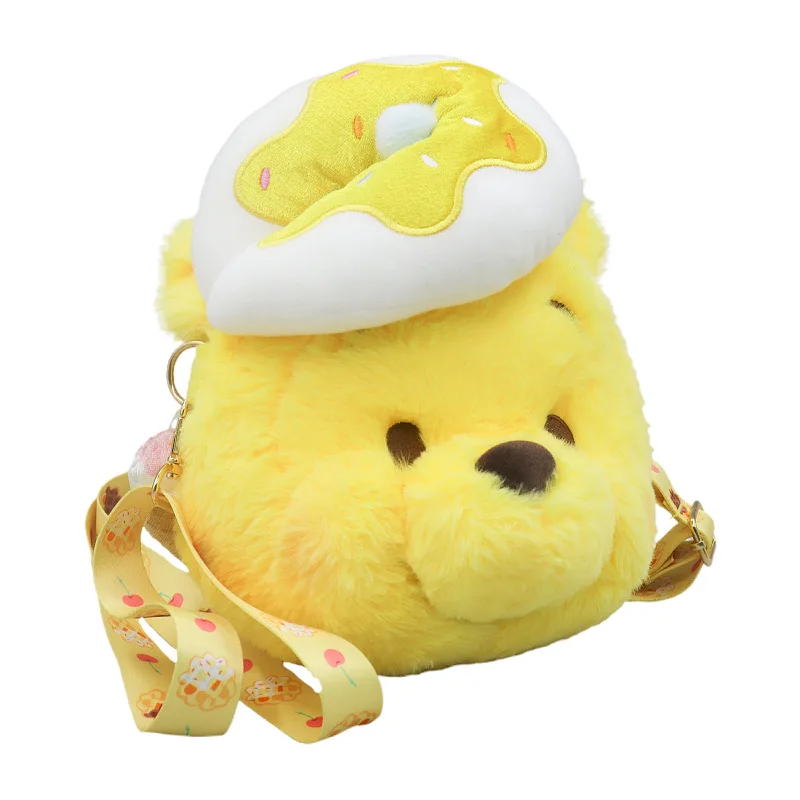 

Disney Winnie Crossbody Bag Anime Cartoon Winnie The Pooh Ice Cream Series Cosmetic Bag Storage Bag Shoulder Bags Plush Toy