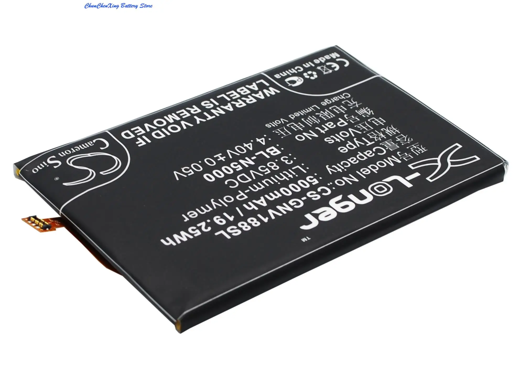 Cameron Sino 5000mAh Battery BL-N5000 for GIONEE V188 V188S BLU D810 D810u S0090UU Studio Energy 2