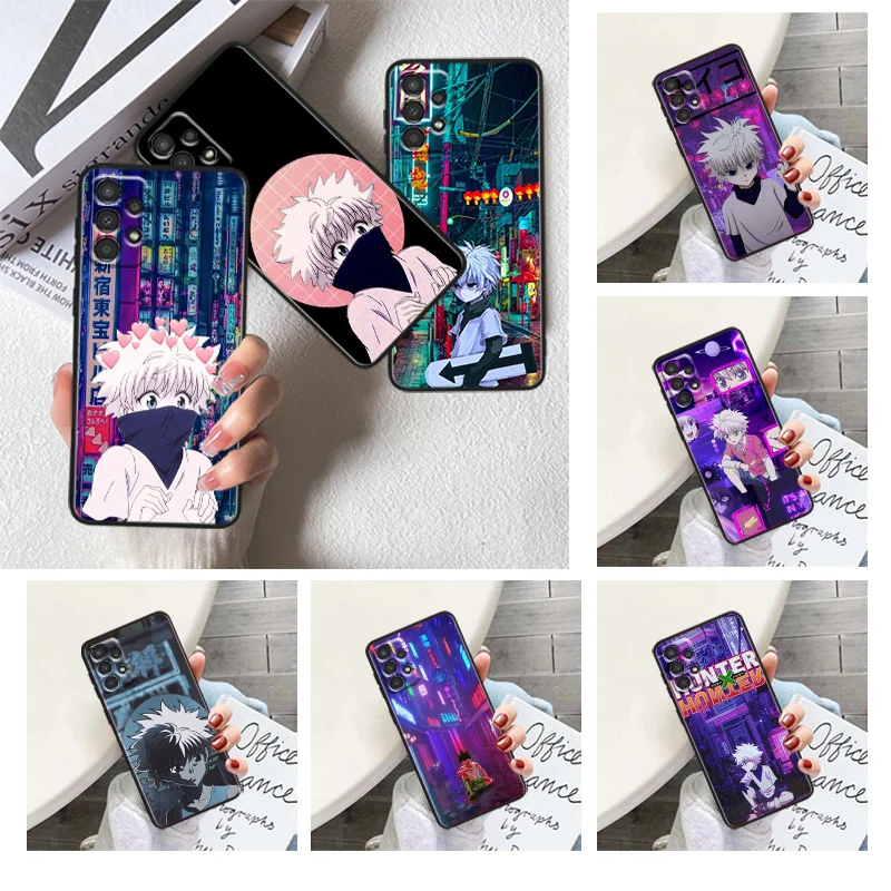 

HUNTER×HUNTER For Samsung A91 A81 A73 A72 A71 A54 A53 A52S A51 A42 A41 A34 A33 A21 A31 A23 lite Black Cover