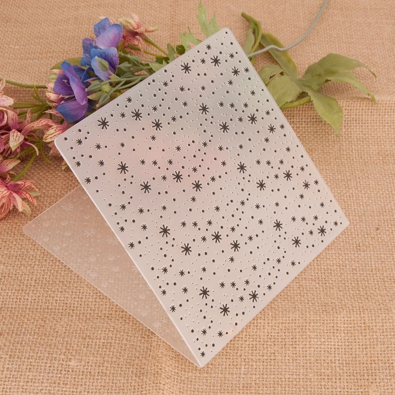 

Dot Plastic Embossing Folder Stencil Template DIY Craft Making Card Scrapbooking