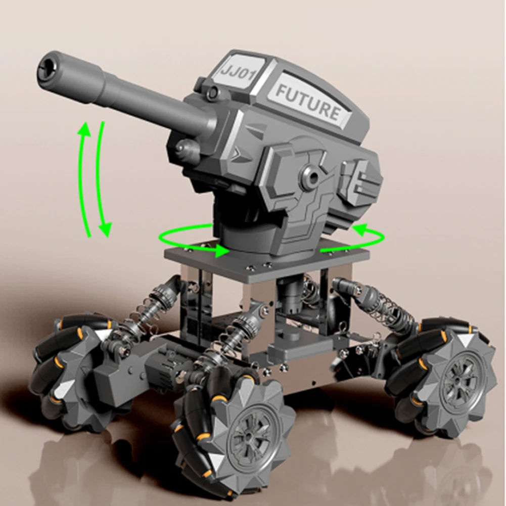 

3 in 1 Remote Control Car DIY Programmable 2.4GHz 4WD Water Bomb RC Tank Toy with Accessories Kits Kids Adults Gifts