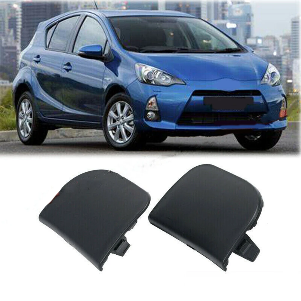 

2Pcs Car Trailer Hauling Eye Lid Front Bumper Tow Hook Eye Cover Grille Cap For TOYOTA For Prius Tow Hauling Eye Trailer Cap