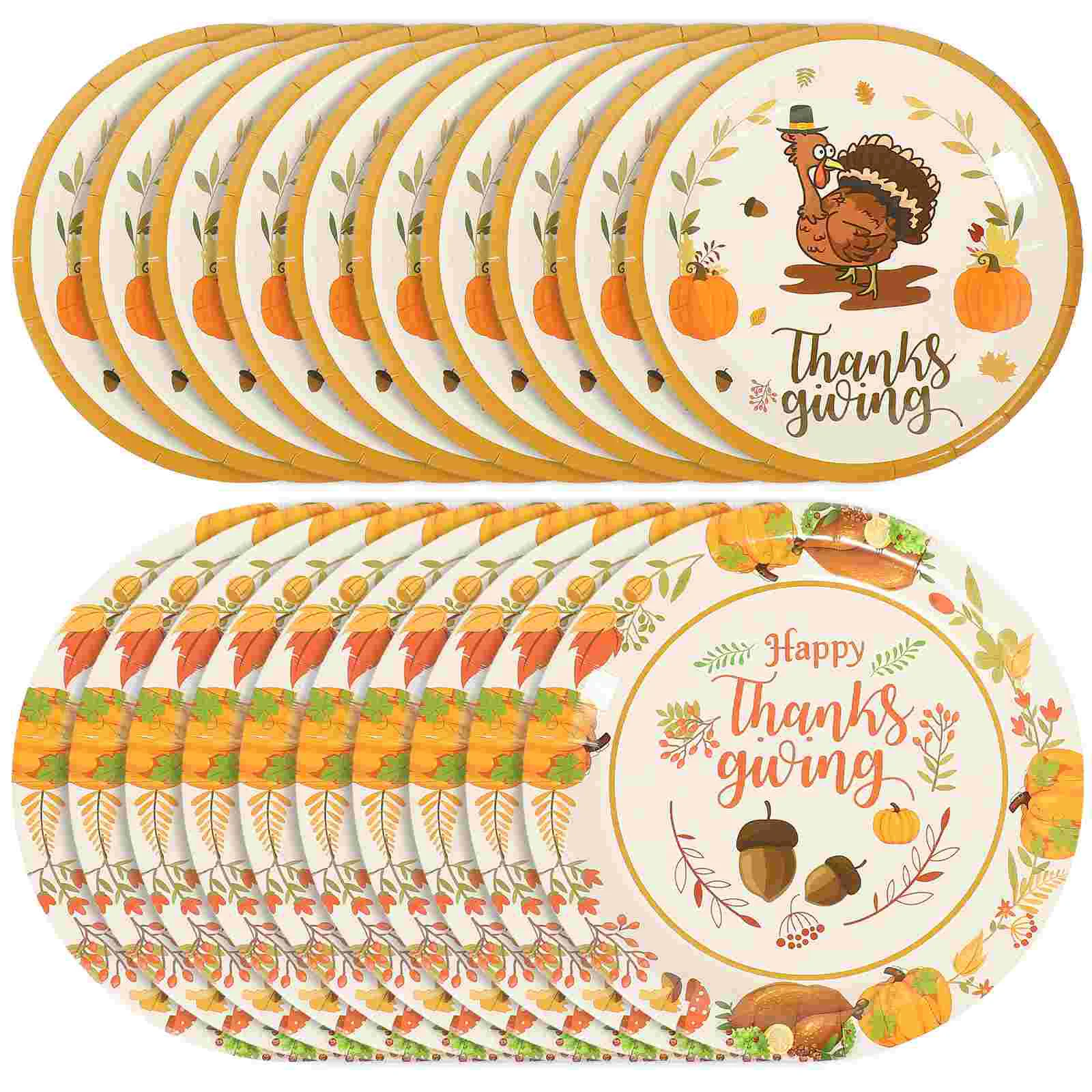 

Plate Plates Thanksgiving Paperpumpkin Fall Disposable Party Dessert Dinnerware Dish Meal Cake Gender Dinner Tableware Reveal