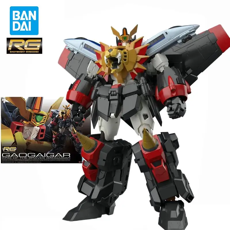 

Женская Оригинальная фигурка BANDAI RG Gaogaigar король браверов GaoGaiGar из ПВХ, Аниме фигурки, сборные модели игрушек