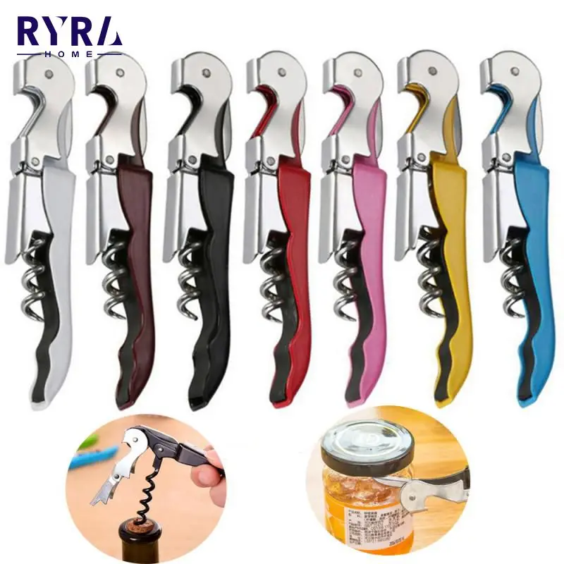 

10pcs Multifunction Wine Opener With Foil Cutter Beer Bottle Openers Professional Waiters Corkscrew Bar Tools Gift For Wine Love