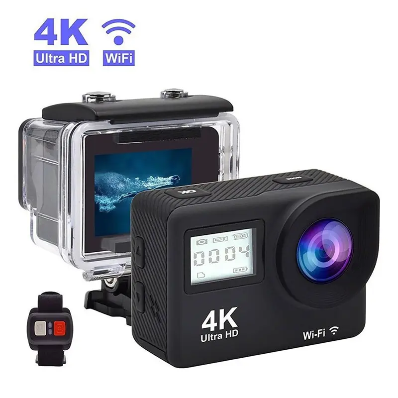 

4K 1080P HD 2'' Dual Screen Sport Action Camera DV WiFi Waterproof As Go Pro UK