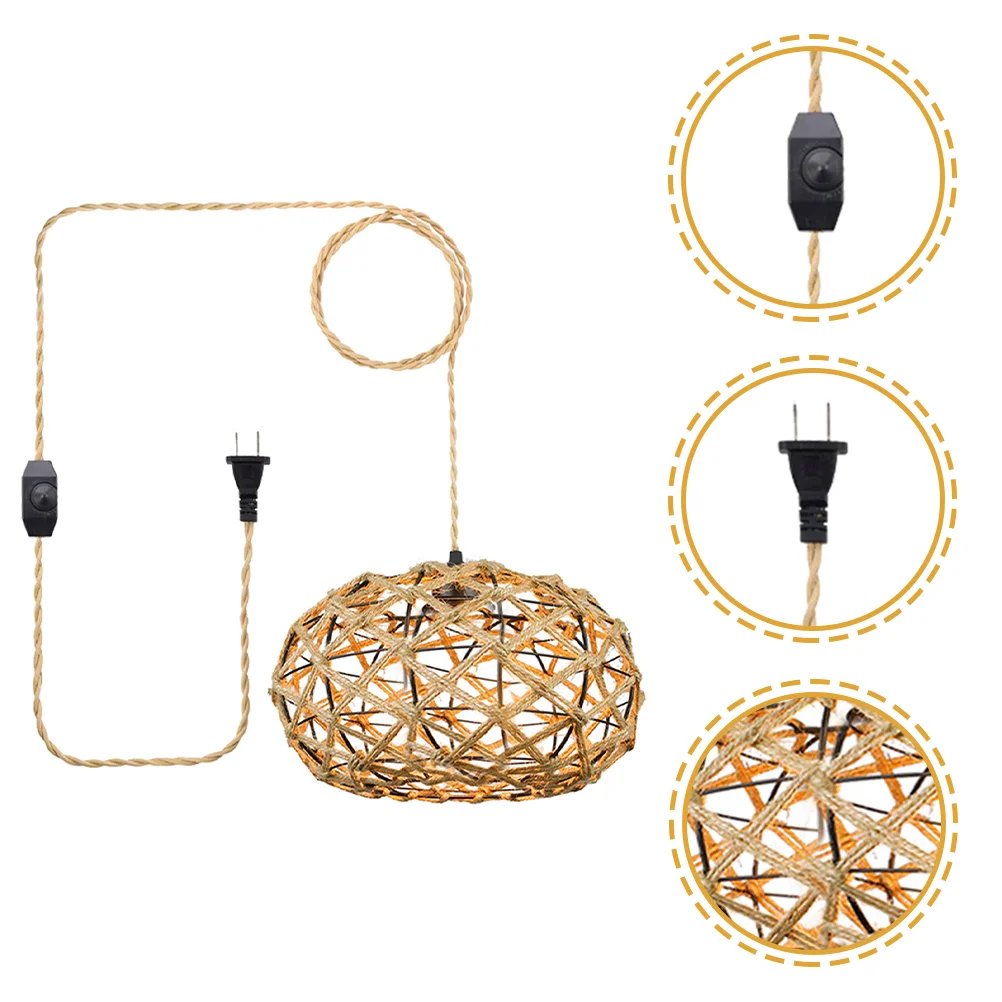 

Подвесной светильник, льняной шнур, шнур для подвесной лампы (штепсельная Вилка стандарта США)