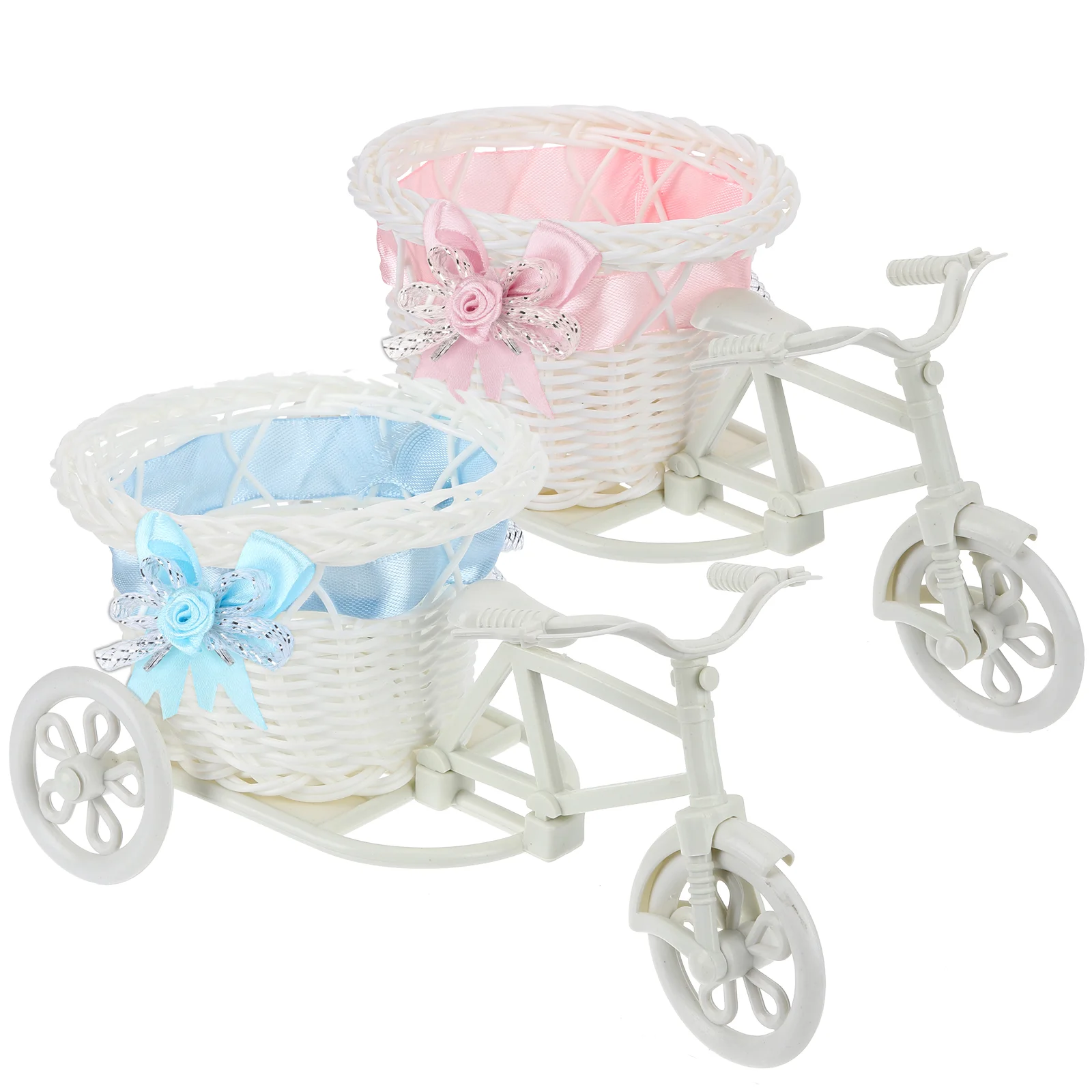 

2pcs Decorative Delicate Home Party Favors Basket Gift Packing Basket Candy Storage Basket Gift Basket