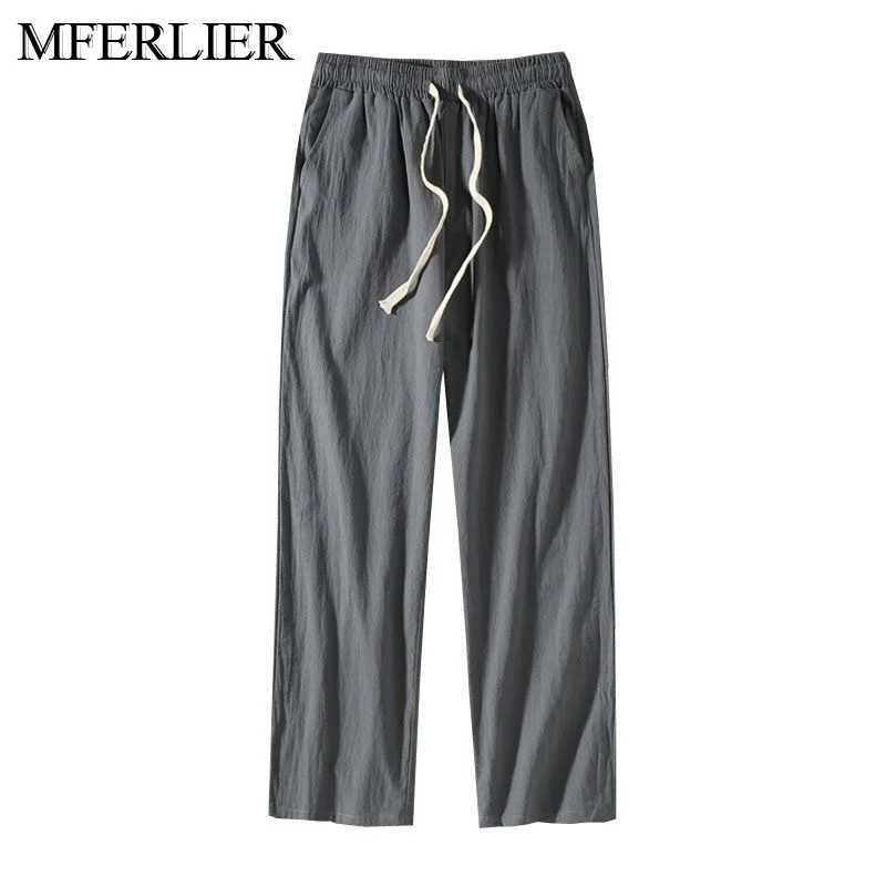 

Pants Large Size Autumn Summer 11XL Waist 170cm Loose Pants Men 6XL 7XL 8XL 9XL 10XL Cotton Trousers