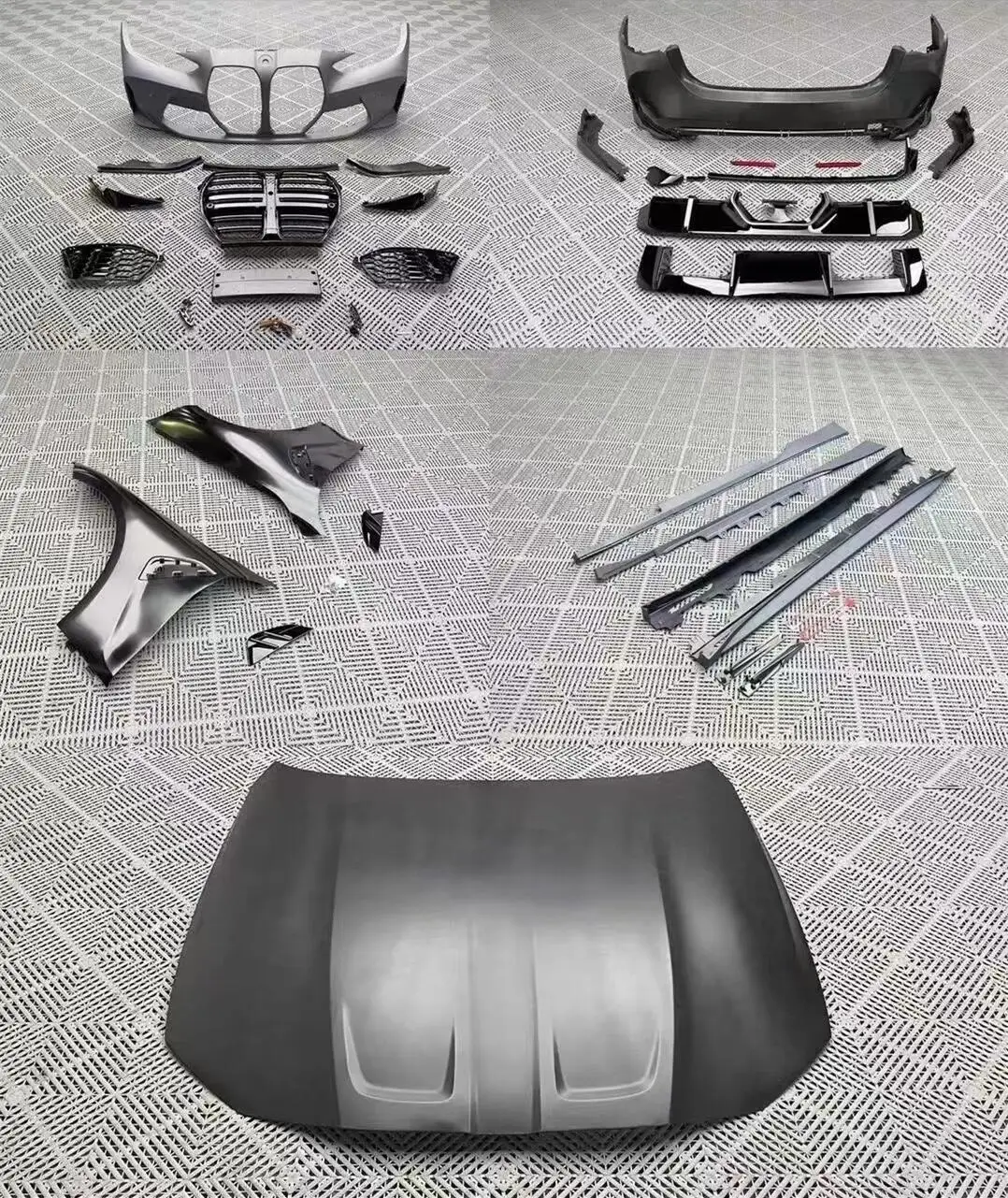 

Car surround body kit for Mercedes-Benz 4 series G22 G23 modified M4 front rear bumper hood grill side skirt