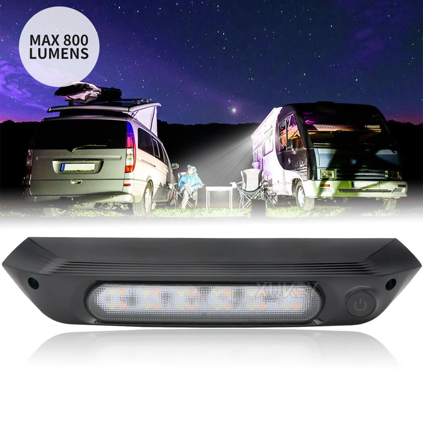 

Двойной цвет 285 мм 12 В-24 В тент для крыльца янтарно-белый водонепроницаемый с переключателем для автодомов, кемперов, прицепов, лодок, автофургонов