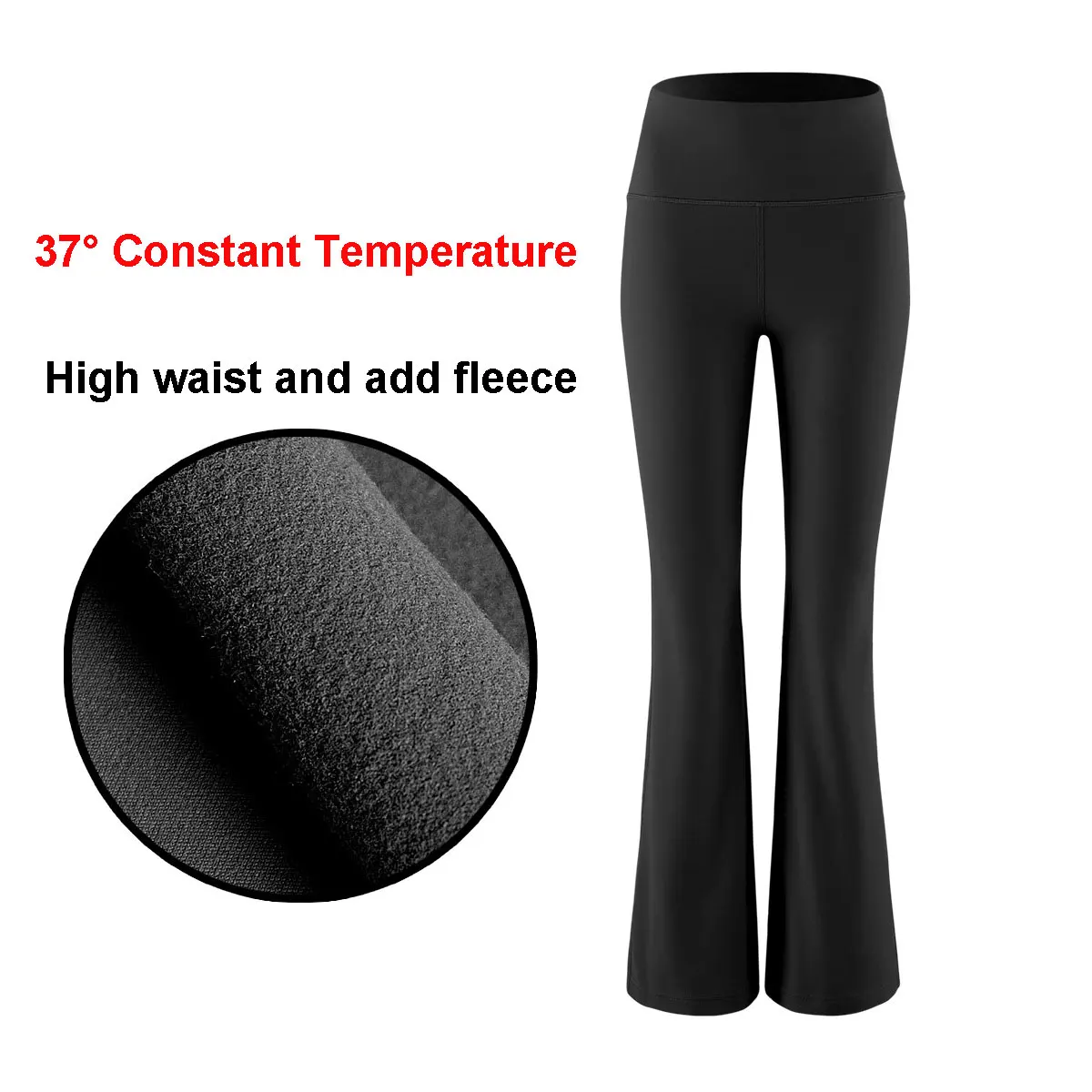 Warm Yoga Pants Flare leggings Gym Fitness Sport Tights High Waist Blue Flared Leggings Women Wide Leg Pants Running Clothing
