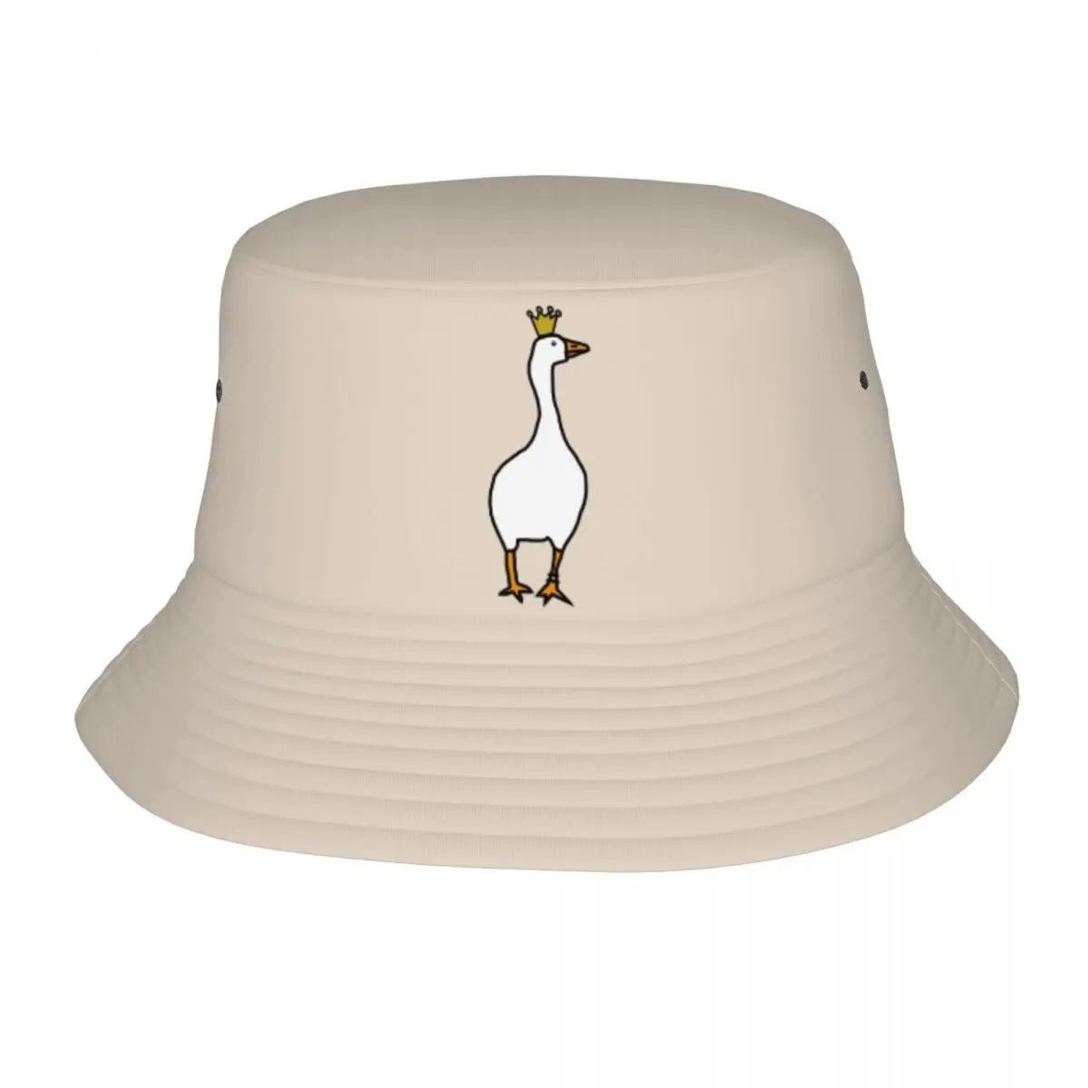 

Men Woman Bucket Hats White Goose Wears Stolen Crown Headwear Lightweight Outdoor Sports Fishing Hats Bob Hat Gifts Idea
