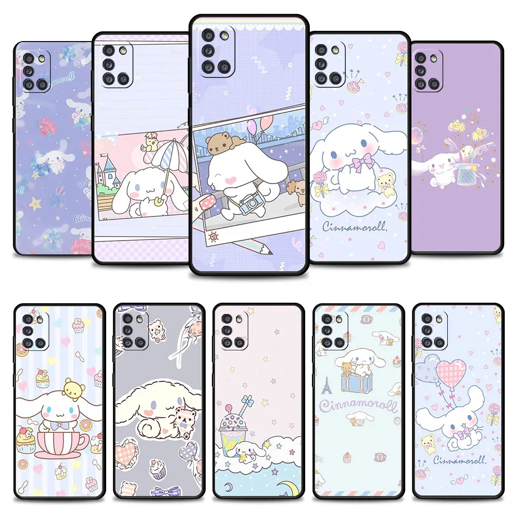 

Phone Case for Samsung Galaxy A52 A12 A32 A51 A21s A71 A13 A53 A22 A31 A72 A03 4G 5G Cover Happy Travel Card Cinnamoroll