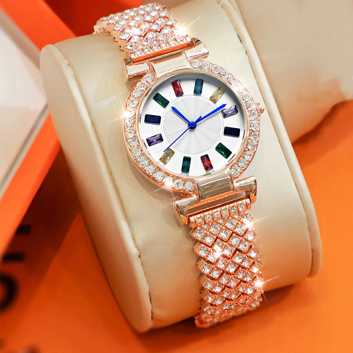 

Fashion Woman Watch Sliver Bracelet Diamond Watch For Women Waterproof Watches Luxury Wristwatches for Ladies gift