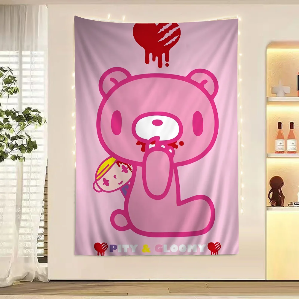 Мультяшный G-gloomy медведь красочный гобелен настенный богемный гобелены Мандала