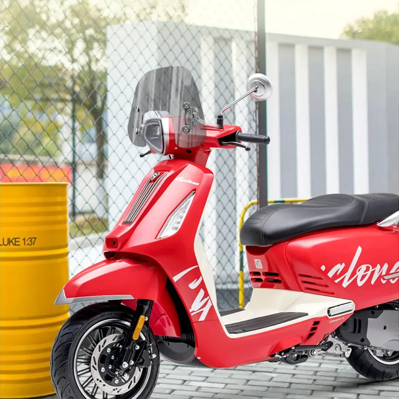 Фото 【Премиум】 Аксессуары для модификации ветрового стекла для Honda NS125LA 2025 года, гоночное ретро-ветровое стекло №5