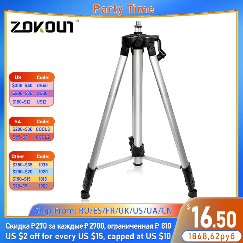 

Zokoun New Portable Travel Aluminum Camera Tripod Holder Stand Screw 360 Degree Fluid Head Tripod