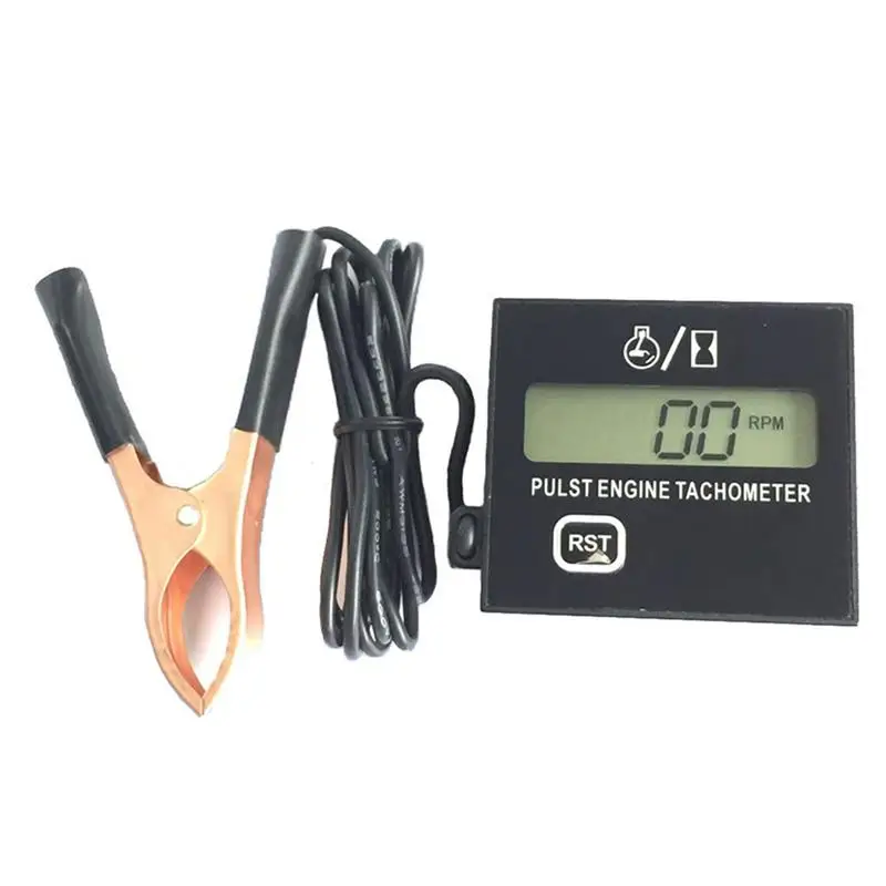 

High Speed Meter Engine Lawn Mower Tachometer Digital Display Pulse Speed Speedometer LCD Switch Controller Auto Heater Plastic