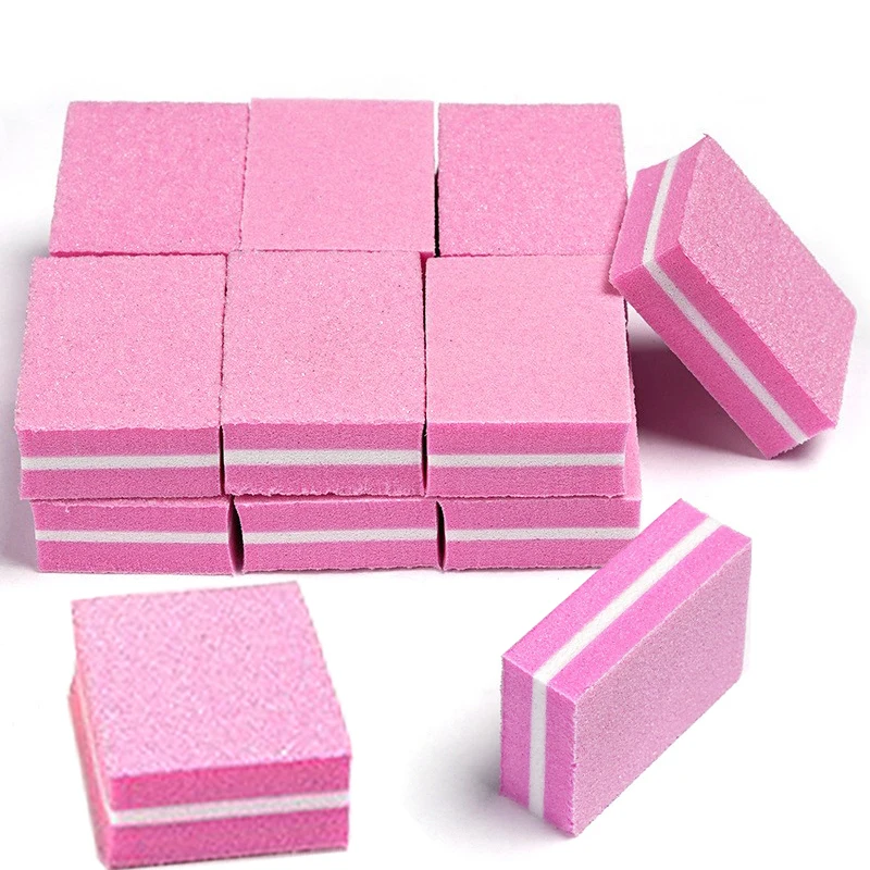 

10 шт./набор, двусторонние губки для маникюра