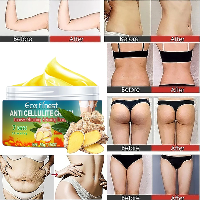NEW 2022 Ginger Fat Burning Massage Creams Powerful Abdominal Muscle Cream Anti Cellulite Weight Loss Slimming |