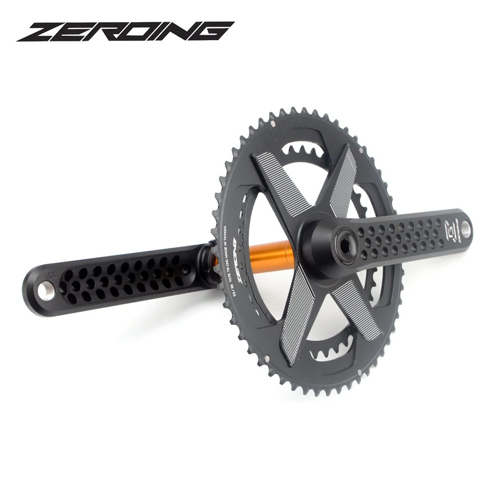 ZEROING шатун для дорожного велосипеда 165 мм/170 мм/175 мм 50-34T/52-36/53-39/T двойная звездочка