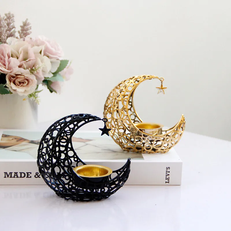 

Muslim Eid Mubarak Decoration Gold Incense Burner Islamic Ramadan Kareem Home Decor Ornament Eid Al-Fitr Gift Party Supplies