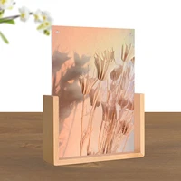 8 3 x 5 8 inch picture frame u shape double sided frame hd acrylic frame displaying 4 x 6 photos picture frame for desktop