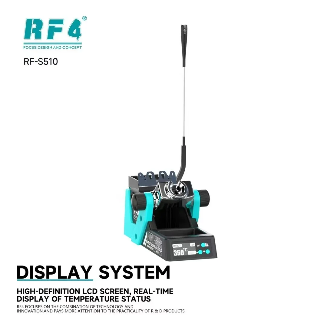 

Интеллектуальная паяльная станция Type-C PD, быстрая зарядка, HD-ЖК-экран, отображение состояния температуры в реальном времени RF-S510