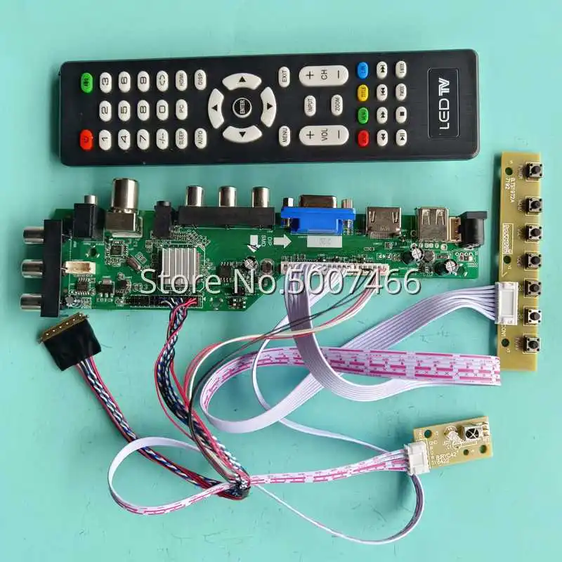 

Комплект платы драйвера для N184H6-L02 ЖК-контроллера 1920 1080 USB AV VGA HDMI-совместимый LVDS 40 Pin 3663 DVB цифровой дисплей 18,4"