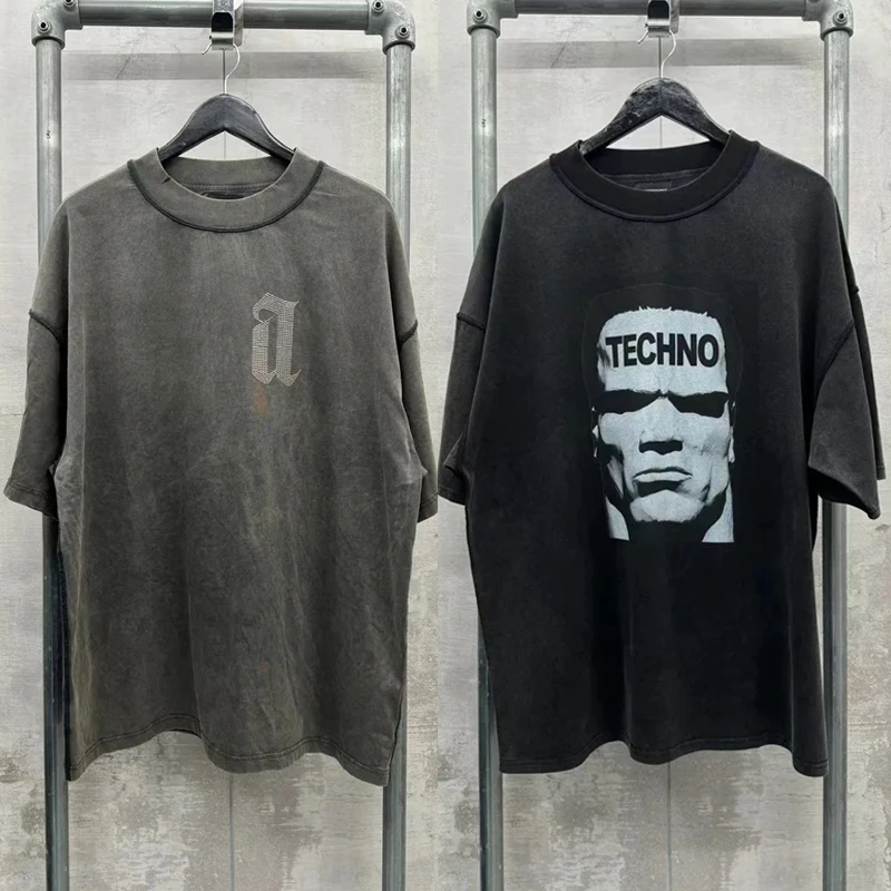 Арнодефренс Винтажная Потертая Футболка Хлопок Мужская Женская