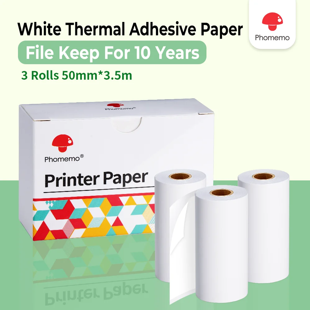 

Термобумага Phomemo для принтеров M02/M02 Pro/M02S/M03/M03AS/M04S