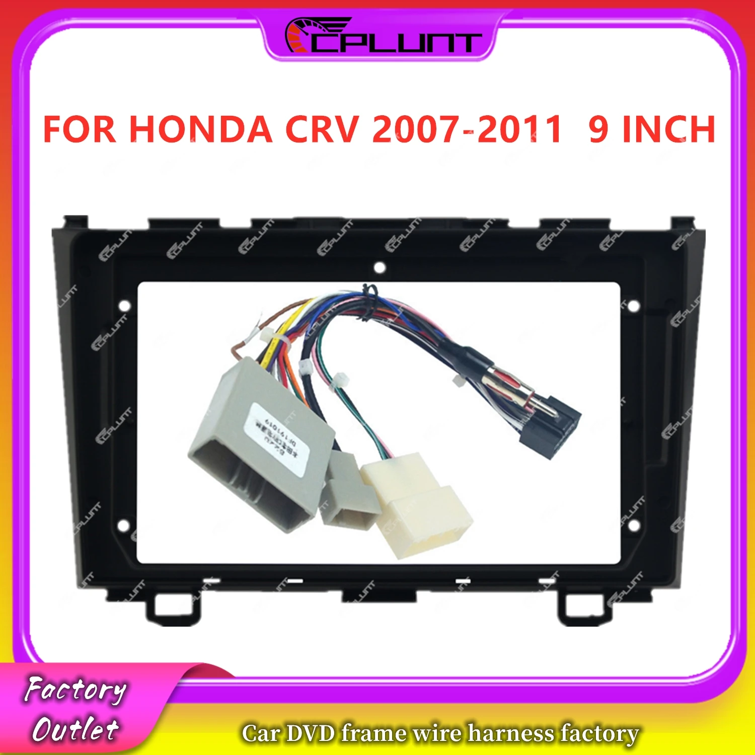 

Car DVD Frame Fascia Adapter For HONDA CRV 2007-2011 9 INCH Android Radio Dash Fitting Panel Kit