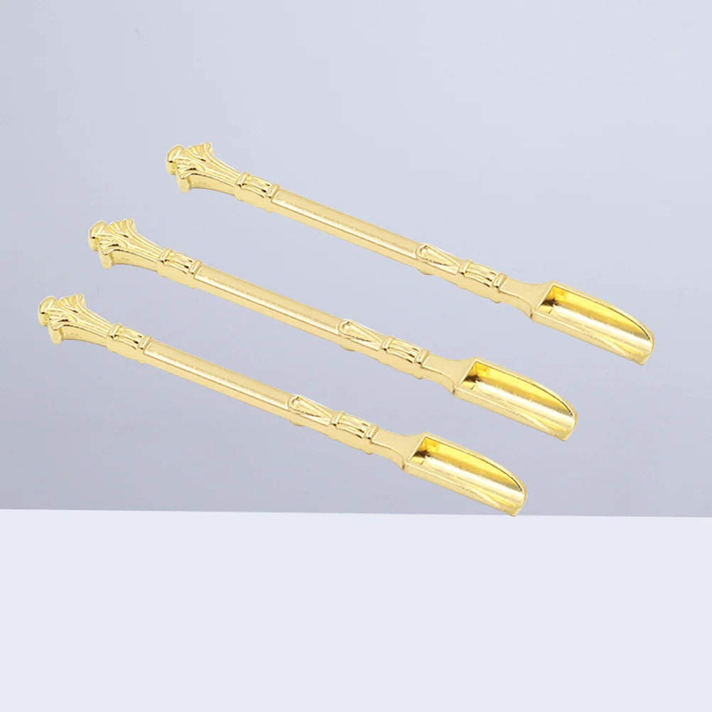 

2pcs Spoon Mini Metal Sampling Scoop Spoon for Laboratory
