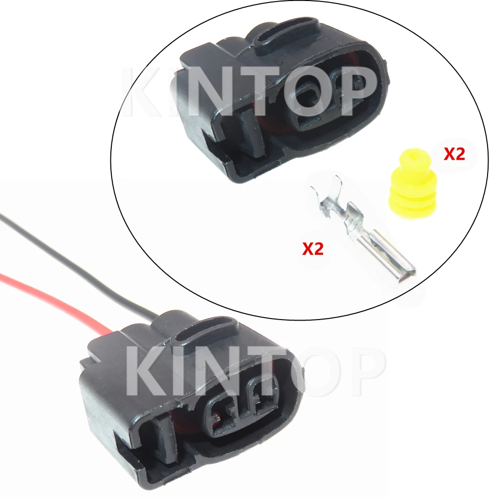 Водонепроницаемый разъем для автомобильного распылителя стеклоочистителя, 2 контакта, электропроводка для Hyundai MG640605, герметичный разъем с проводами