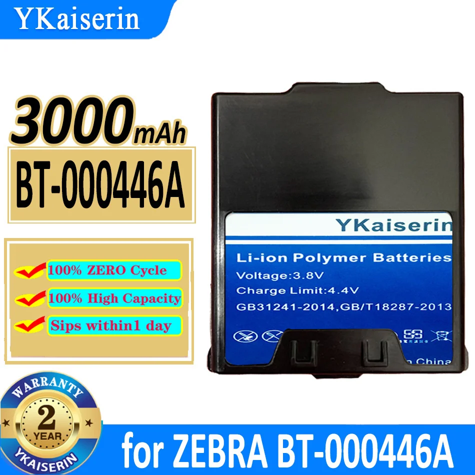 

3000mAh YKaiserin Battery BT000446A for ZEBRA BT-000446A Bateria
