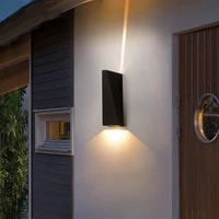 narrow outdoor wall lamp light sconce waterproof 10w 12w space wheel special effect home decor ip65 lights outdoor