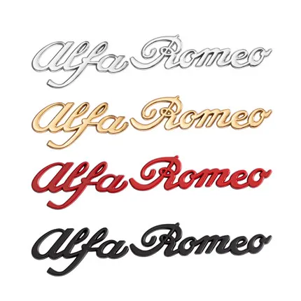 

1pcs 3D alfa romeo Emblem Metal sticker logo car styling accessories for refit racing boot trunk fender interior Clover