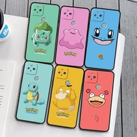 pokemon pikachu cartoon phone case for google pixel 5 5a 6 6 pro 3 xl 4a 4 xl black soft cover coque