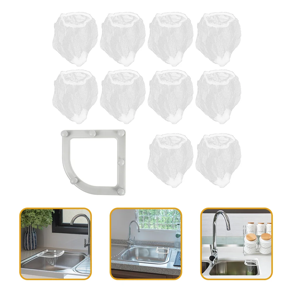 

150 Pcs Sink Strainer Corner Mesh Food Catcher Kitchen Filter Bag Stainless Steel Net Drain Basket Hanging