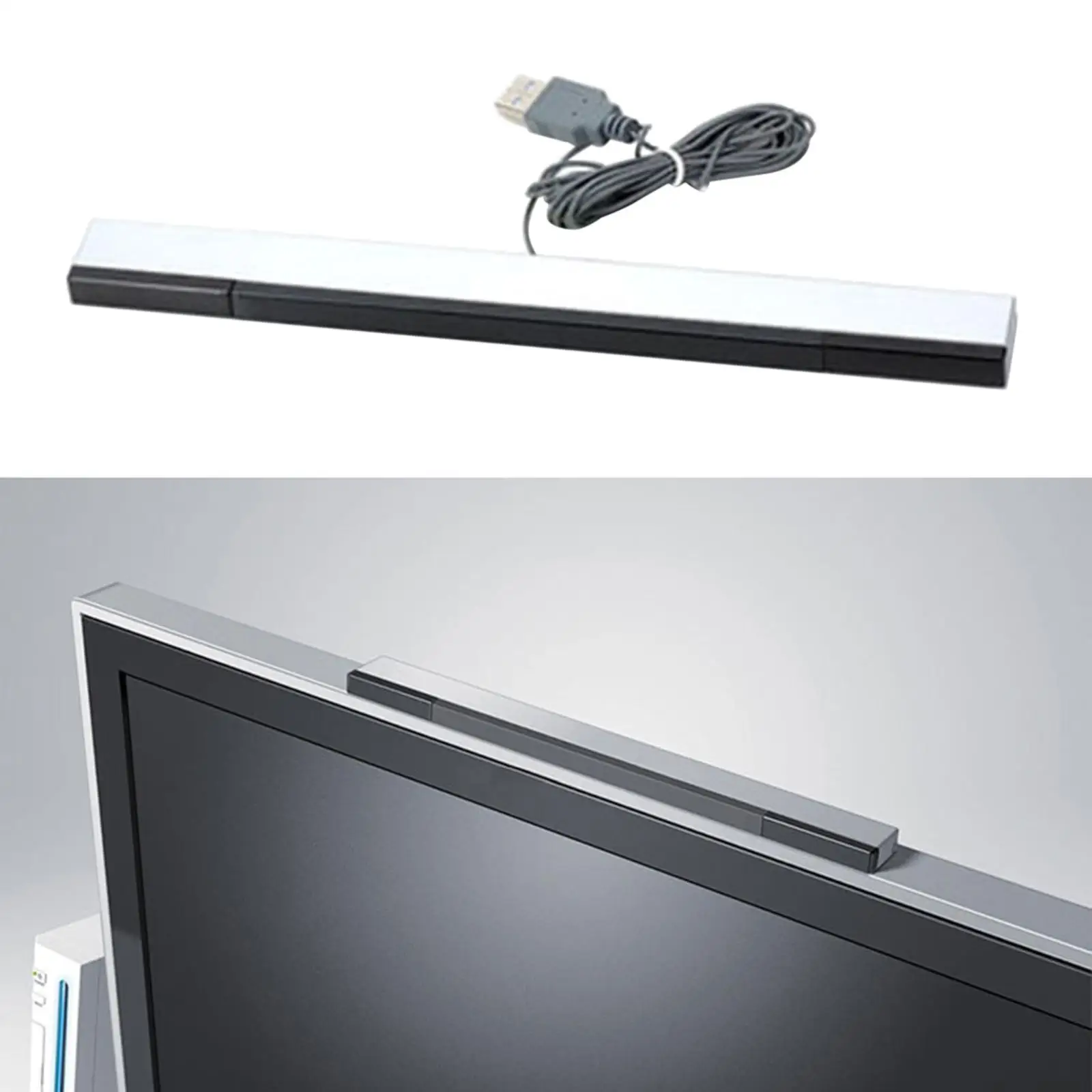 

USB Sensor Bar for Wii Game Signal Receiver IR Ray Inductor IR Signal Ray USB Plug Game Sensor Strip for Wii Wii U Console