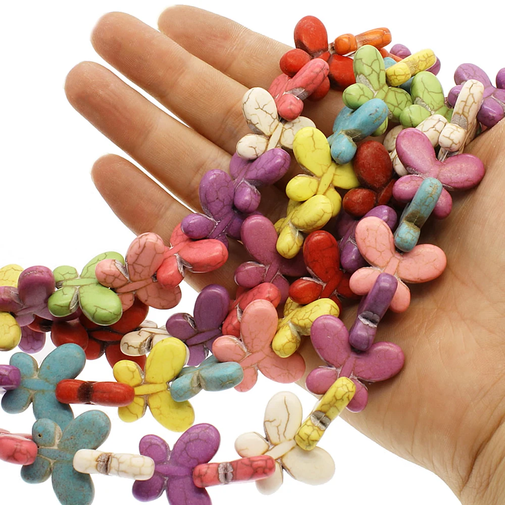 

Butterfly Shape Natural Stone Necklace Beads 20x25mm High Quality Beads Fashion Making Bracelet Earrings Jewelry Accessories