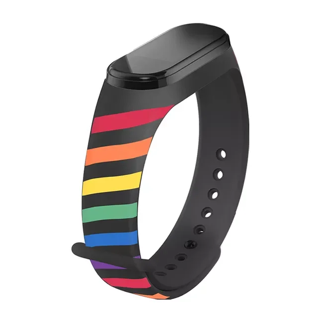 

Camouflage Printing Wristband For xiaomi Mi band 6 5 4 3 Silicone watch Strap For Miband 6 5 4 3 replacement Bracelet