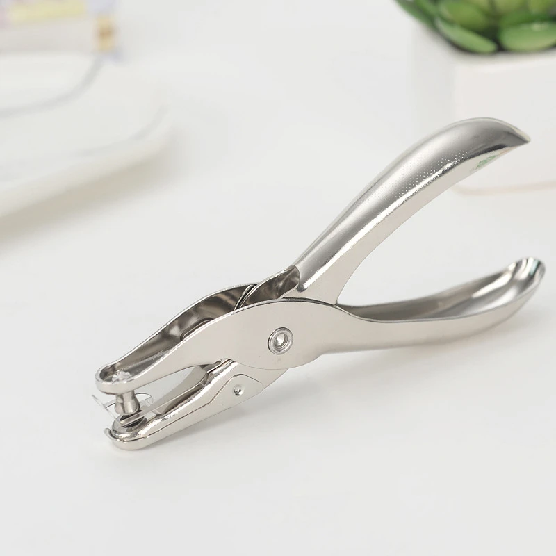 

1 Pc Metal 6mm Pore Diameter Punch Pliers Single Hole Puncher Hand Paper Scrapbooking Punches 1-8 Pages Paper Hole Puncher