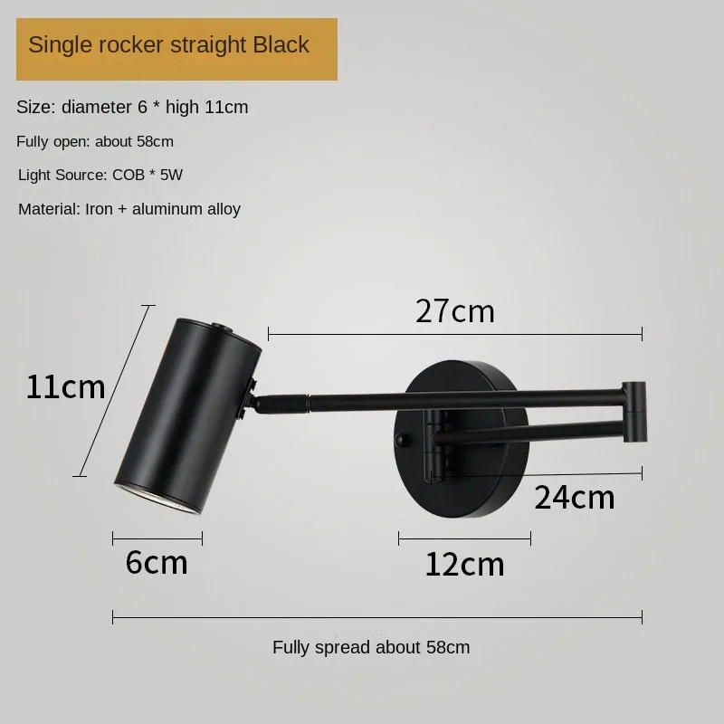 Регулируемые поворотные светодиодные настенные светильники LZPZ RUI