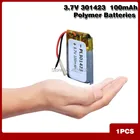3,7 в полимерная литиевая батарея 301423 для MEIZU MP3 Bluetooth гарнитура Обычная перезаряжаемая 100 мАч игрушки сделай сам