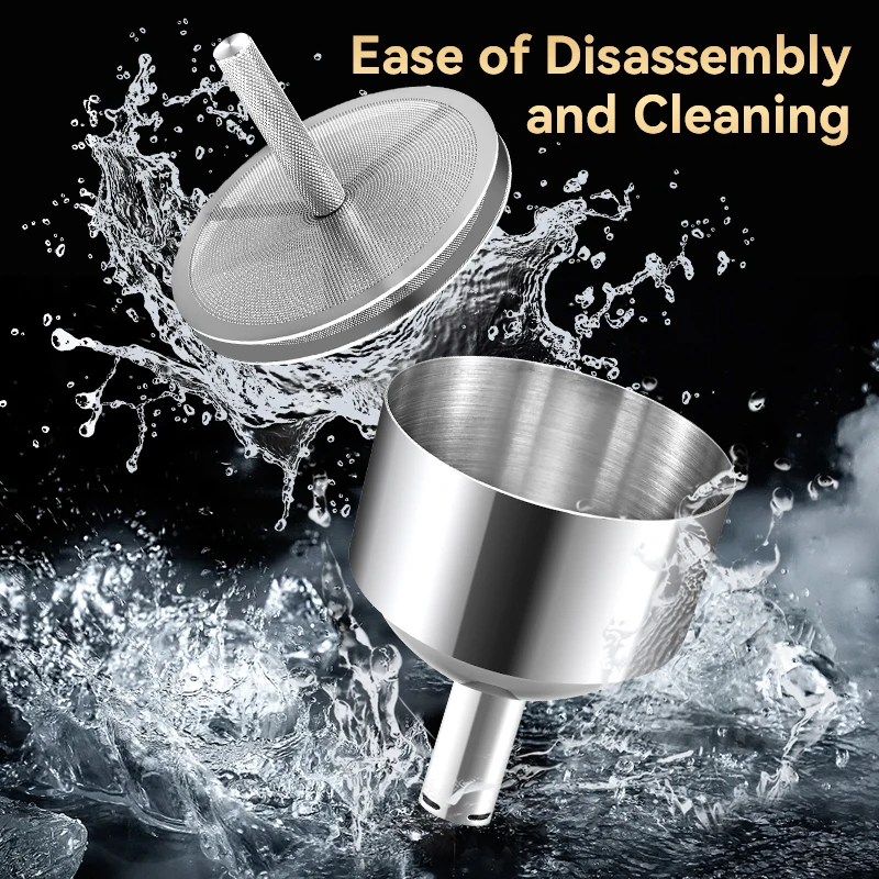 Воронка из нержавеющей стали 304 воронка с двойным старым винным фильтром